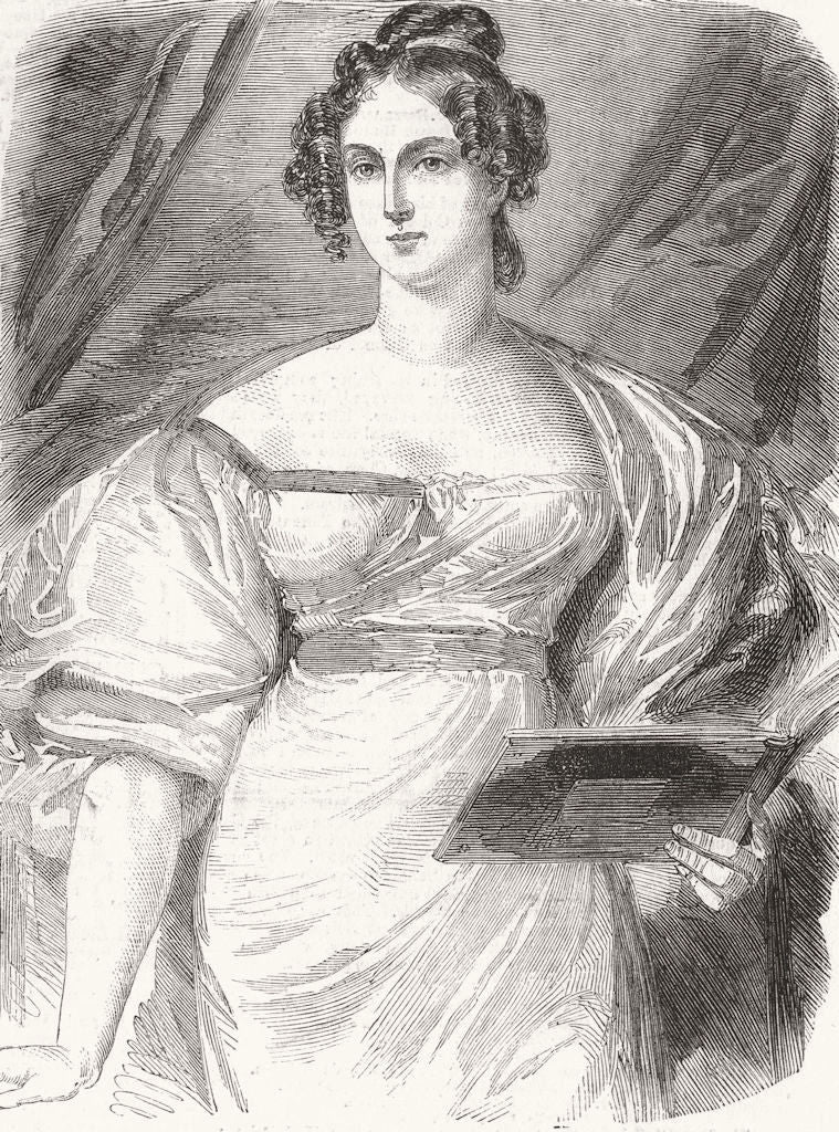 SOCIETY. Duke & Duchess of Rutland 1857 old antique vintage print picture